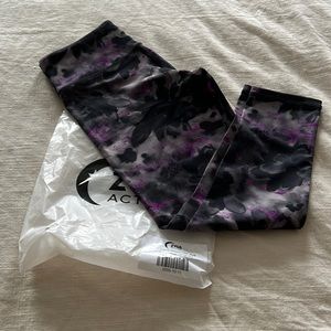 Zyia girls watercolor soft n snug leggings 10-11